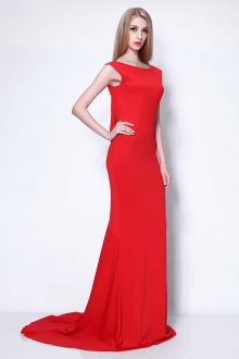 celebrity red mermaid dress