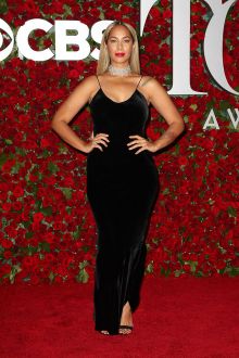 leona lewis black velvet spaghetti strap plus size prom dress tony awards 2016