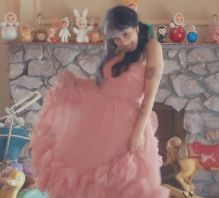 melanie martinez pink knee length sweet 16 celebrity dress